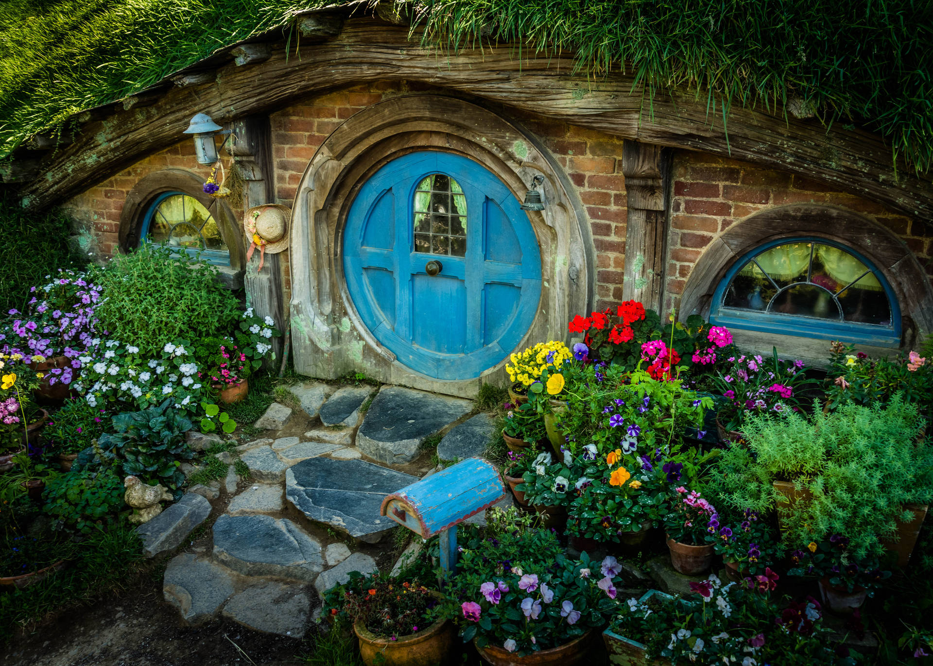 Caption: Enchanting Hobbit House Nestled In The Heart Of New Zealand's Countryside