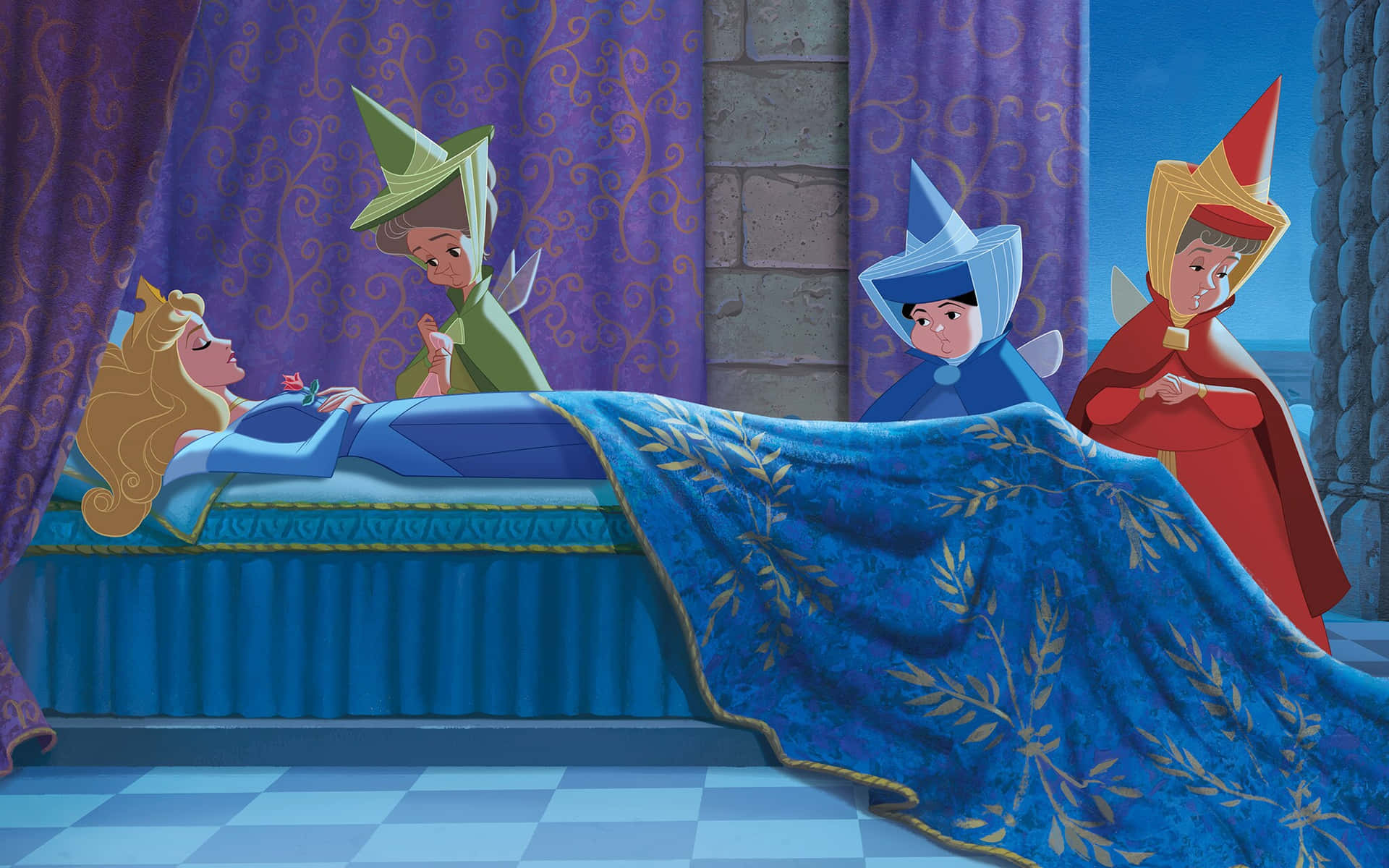 Caption: Enchanting Princess Aurora And Prince Phillip In Sleeping Beauty