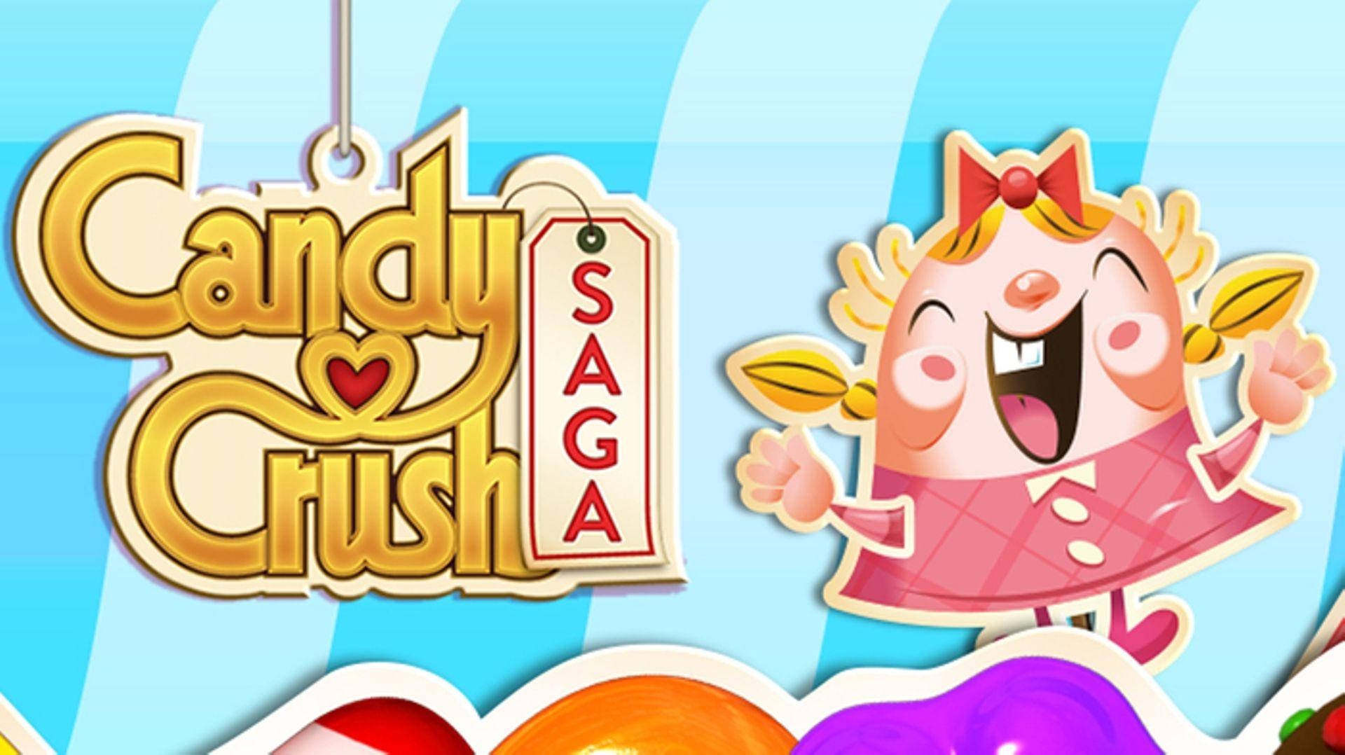 Caption: Enchanting Toffette In Candy Crush Saga Background