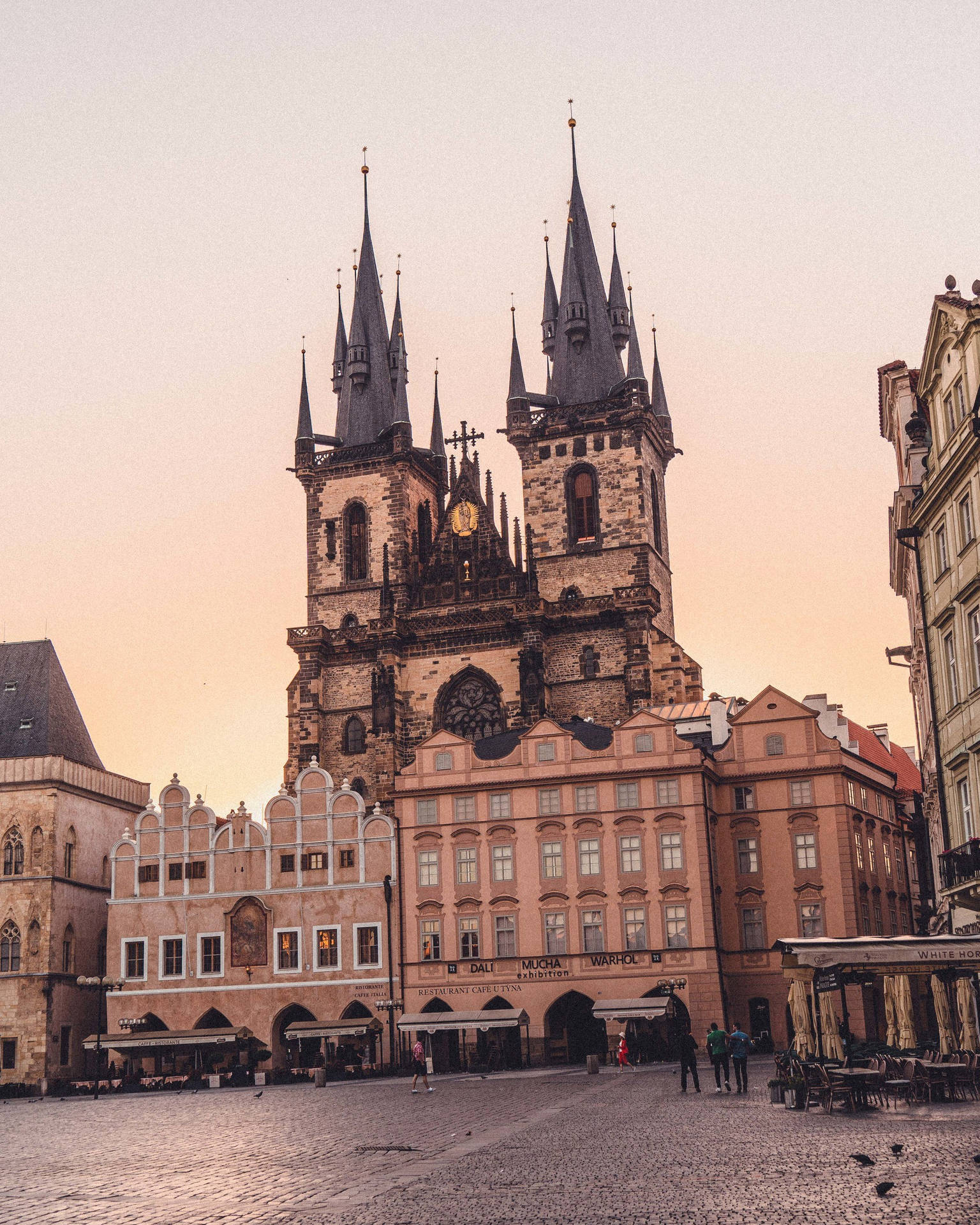 Caption: Enchanting View Of Prague's Iconic Gothic Church