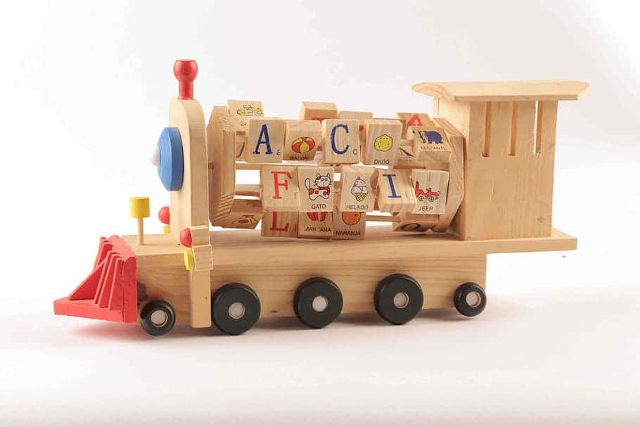 Caption: Engaging Educational Toy Blocks Background