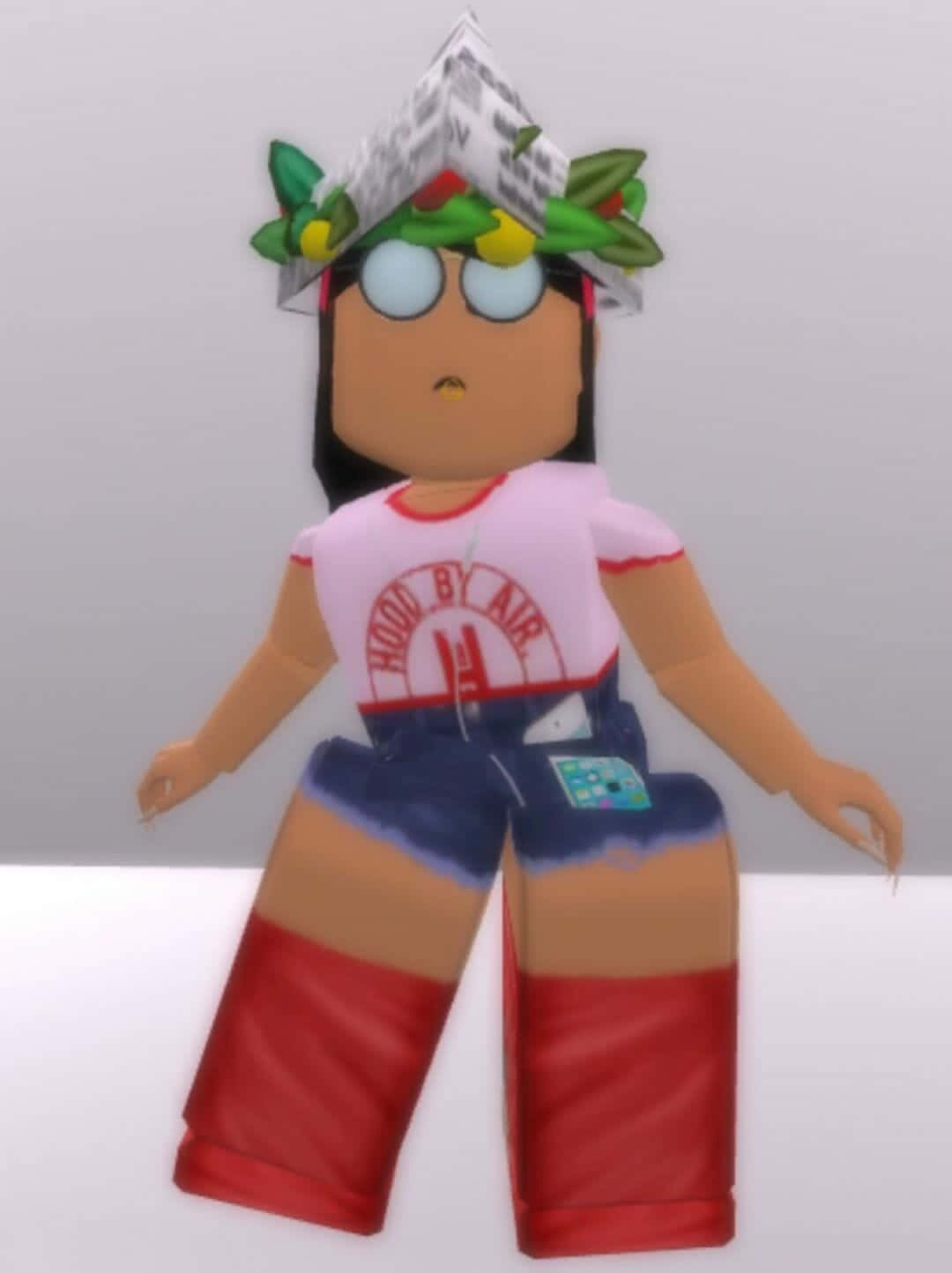 Caption: Engaging Roblox Gameplay On Iphone Background
