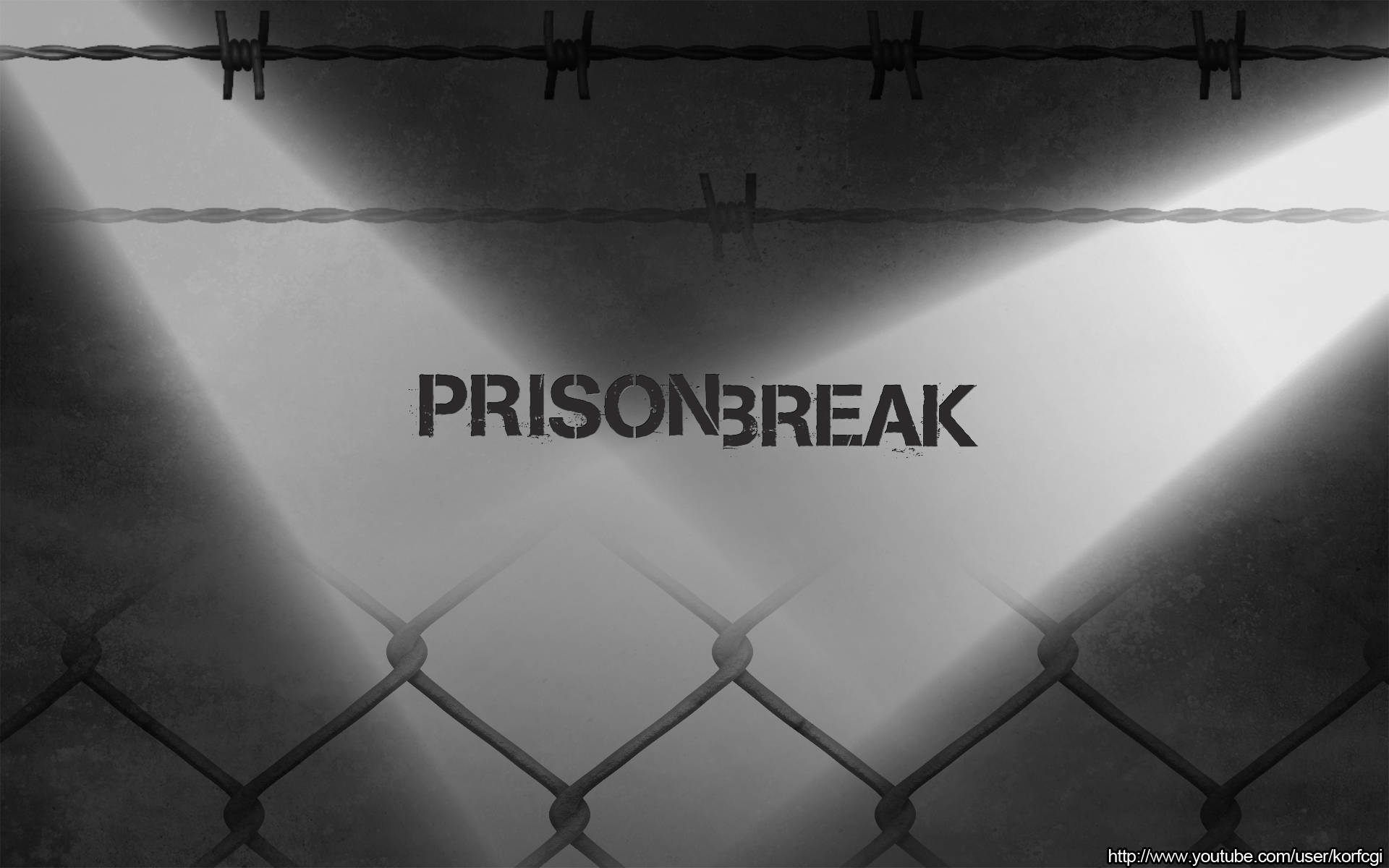 Caption: Engrossing Digital Art Of Prison Break Series Title Logo Background