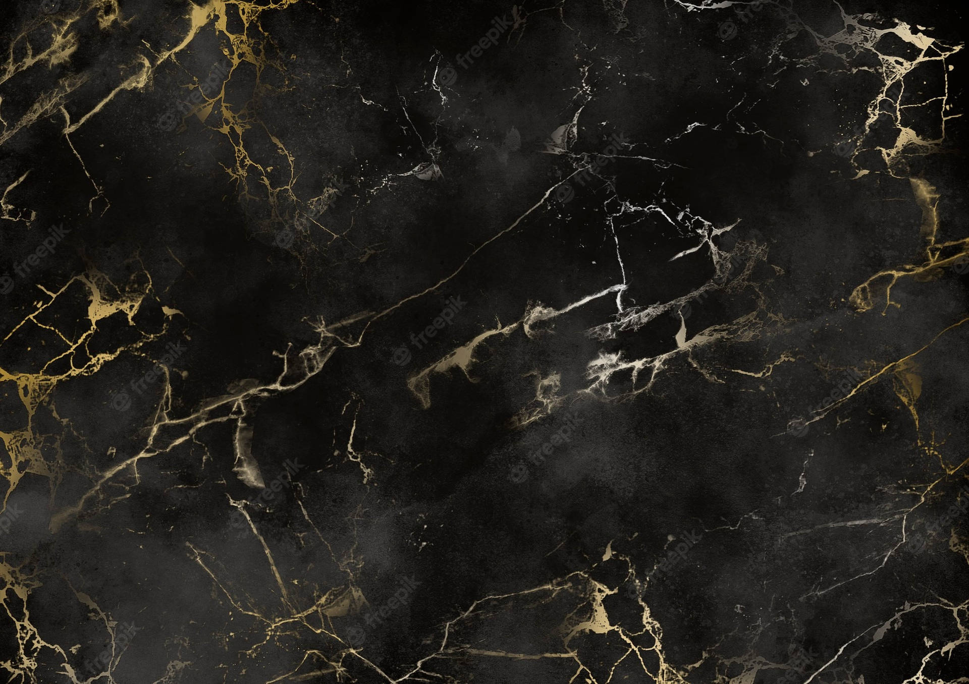 Caption: Enigmatic Black Marble - Exquisite 4k Display Background