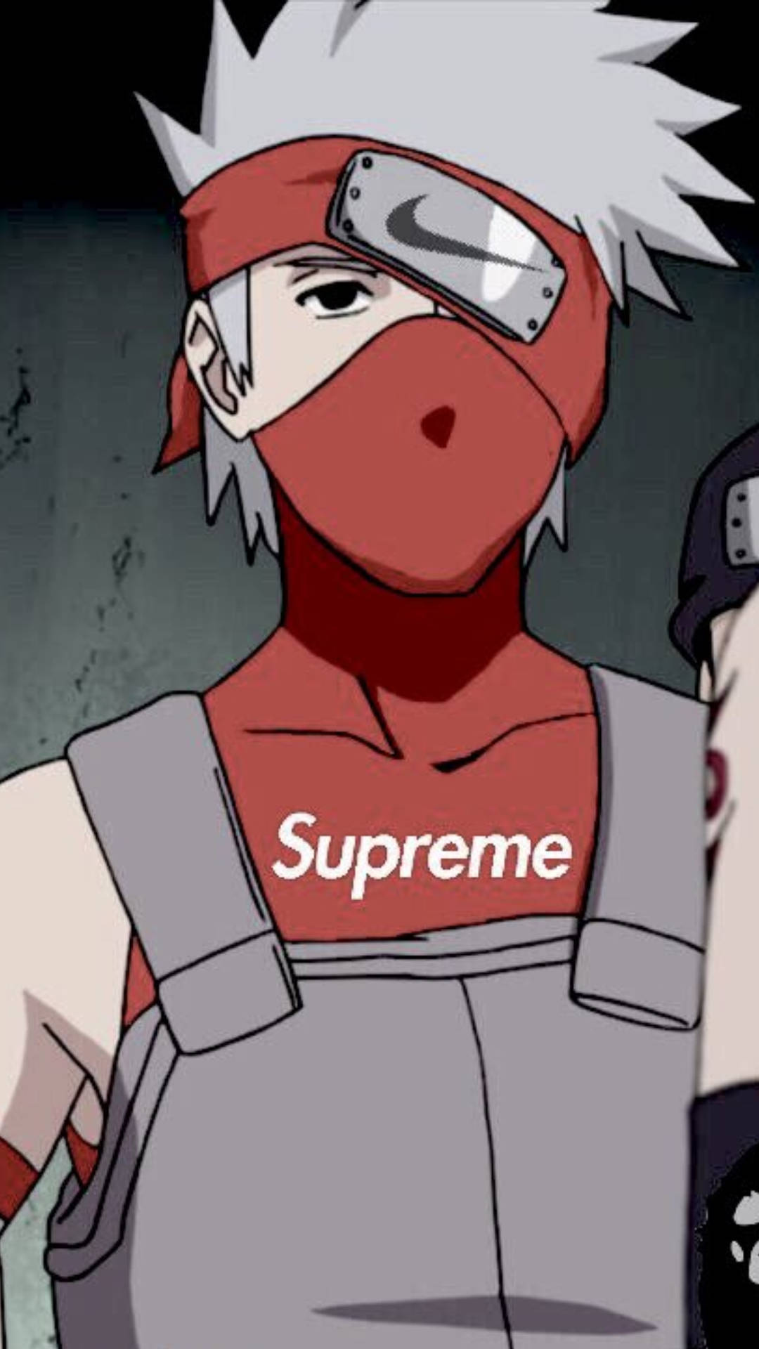 Caption: Enigmatic Kakashi Hatake In Supreme Style Background