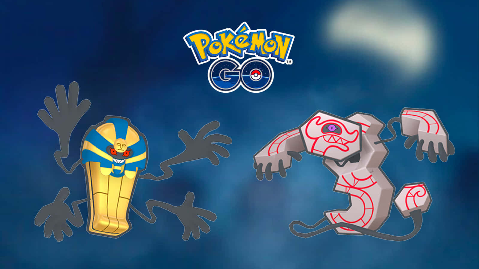 Caption: Enigmatic Runerigus - The Ancient Pokemon Background