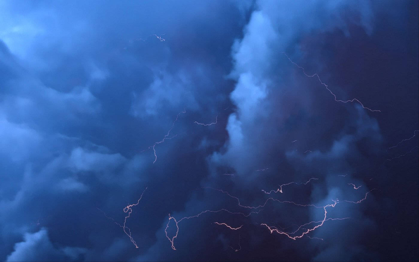 Caption: Enthralling Explosion Of Thunderstorm Background