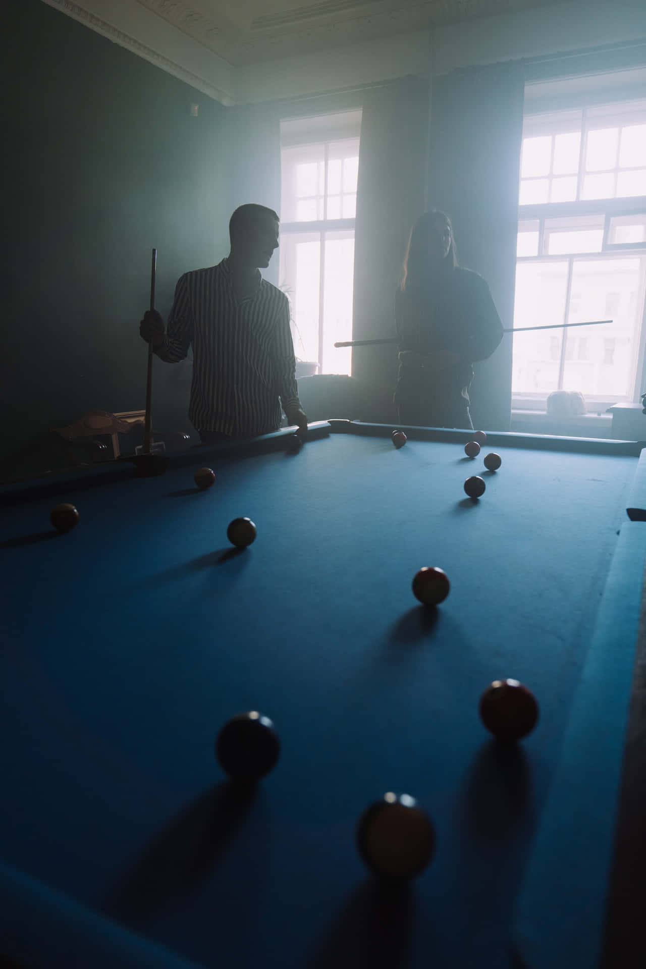 Caption: Enthralling Game Of Billiards