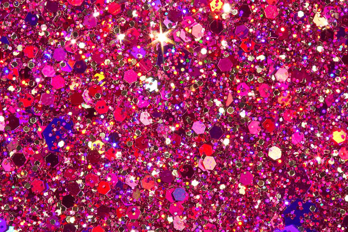Caption: Enthralling Shower Of Sparkly Pink Glitters