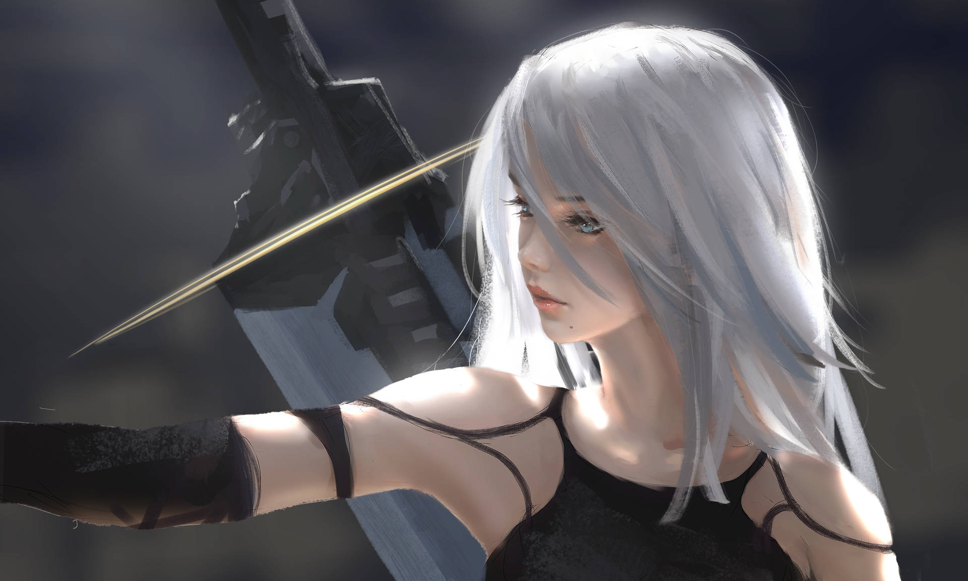 Caption: Epic 4k Gaming - Nier Automata A2