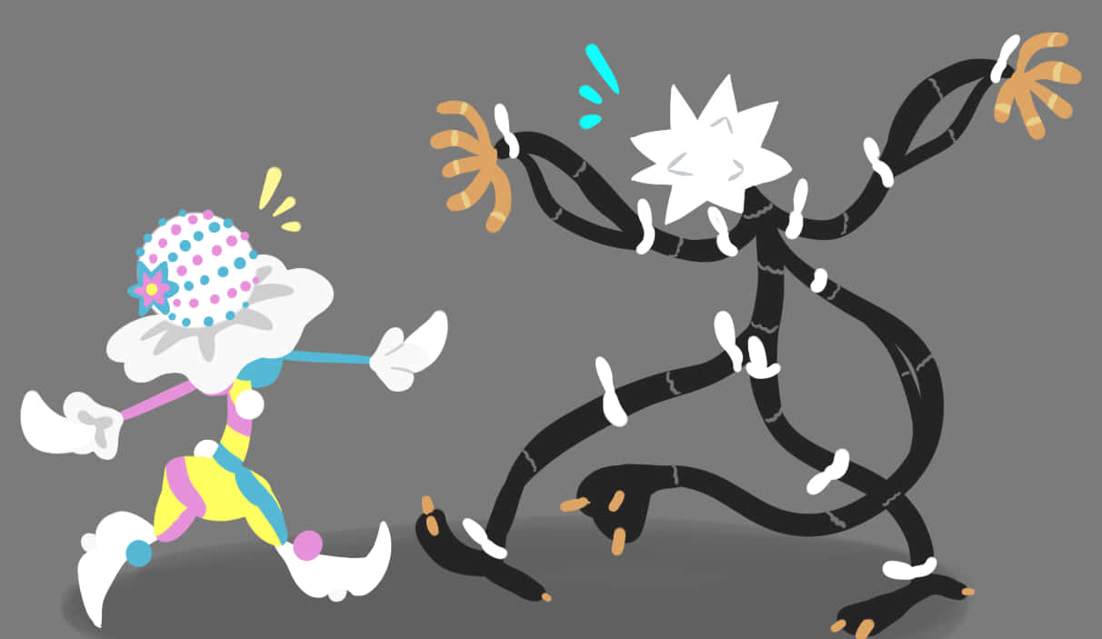 Caption: Epic Battle - Blacephalon And Xurkitree Pokemon Showdown Background