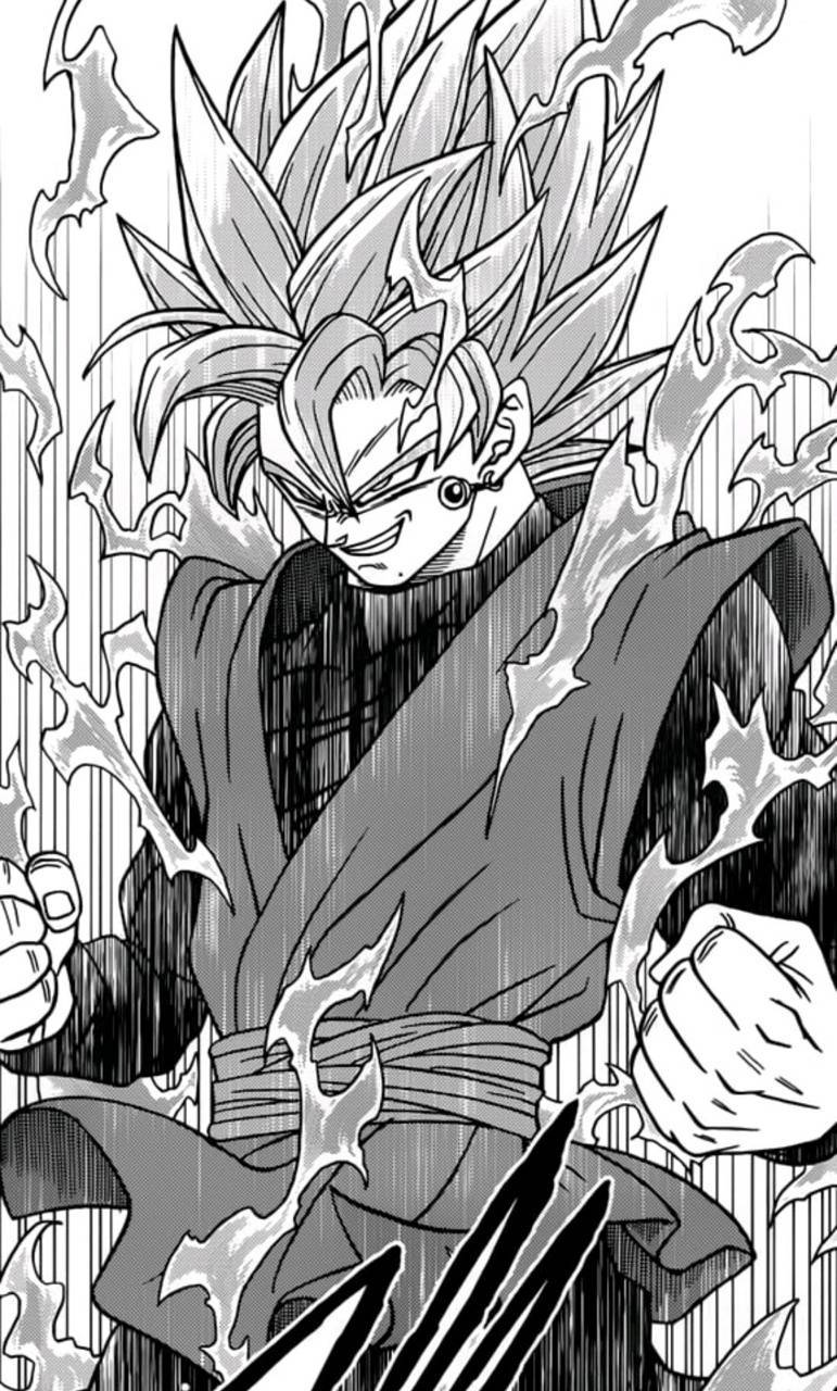 Caption: Epic Manga Illustration Of Black Goku