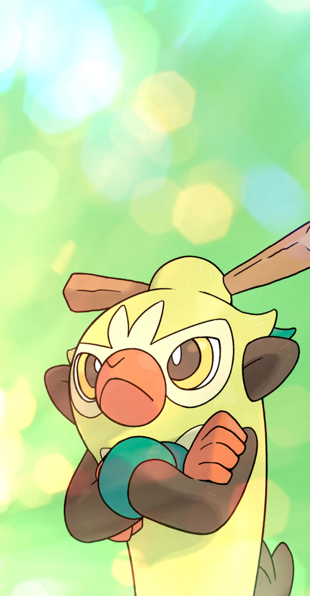 Caption: Excited Grookey - The Adorable Pokémon.