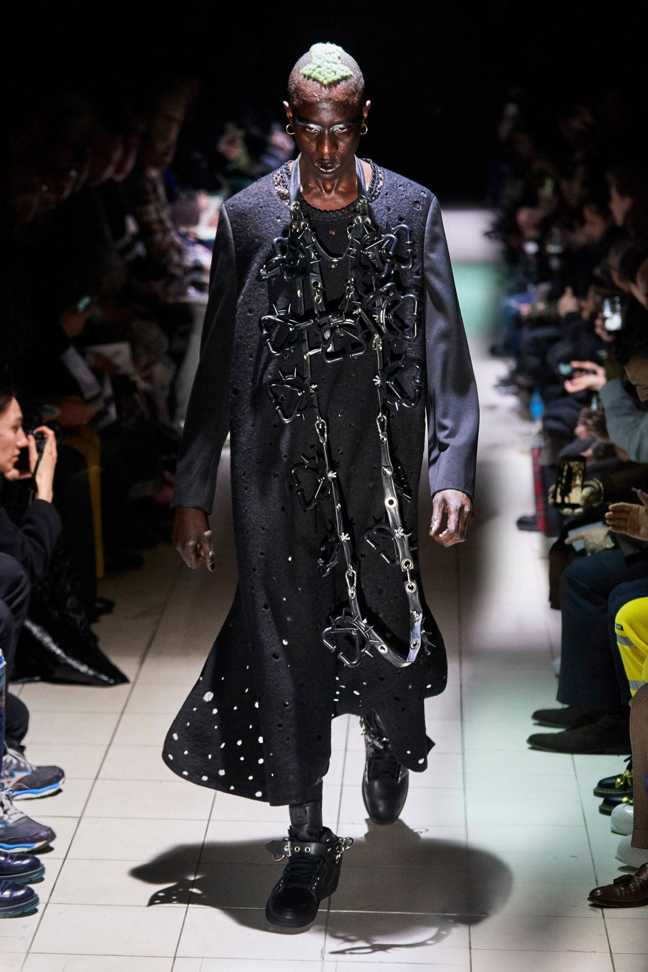 Caption: Exclusive Comme Des Garçons Chain Coat In High-res Background