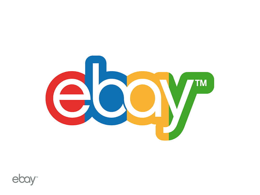 Caption: Exclusive Ebay Uk Logo On A White Background Background