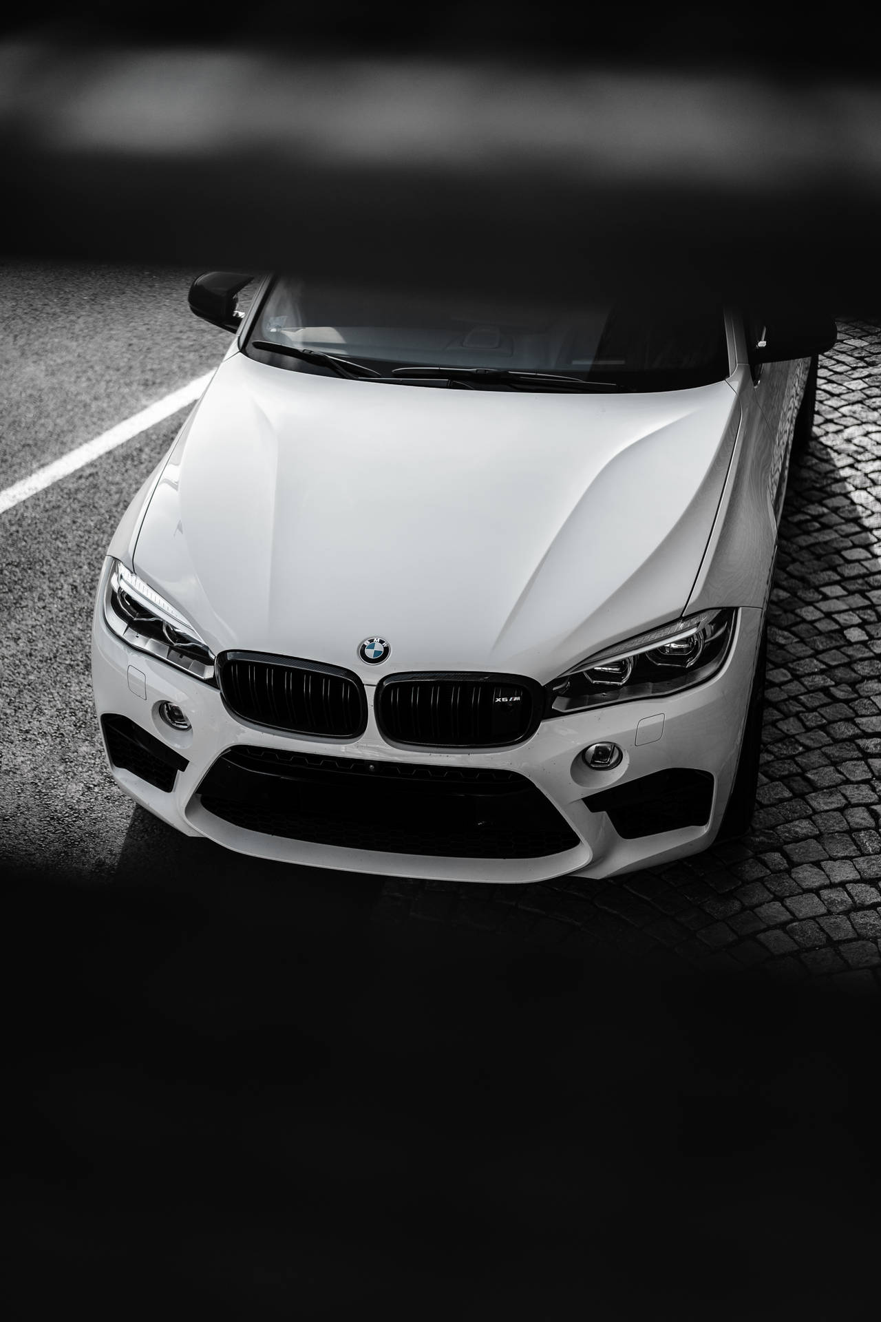 Caption: Exemplary Design And Unmatched Performance - Bmw M3 In Black And White Background