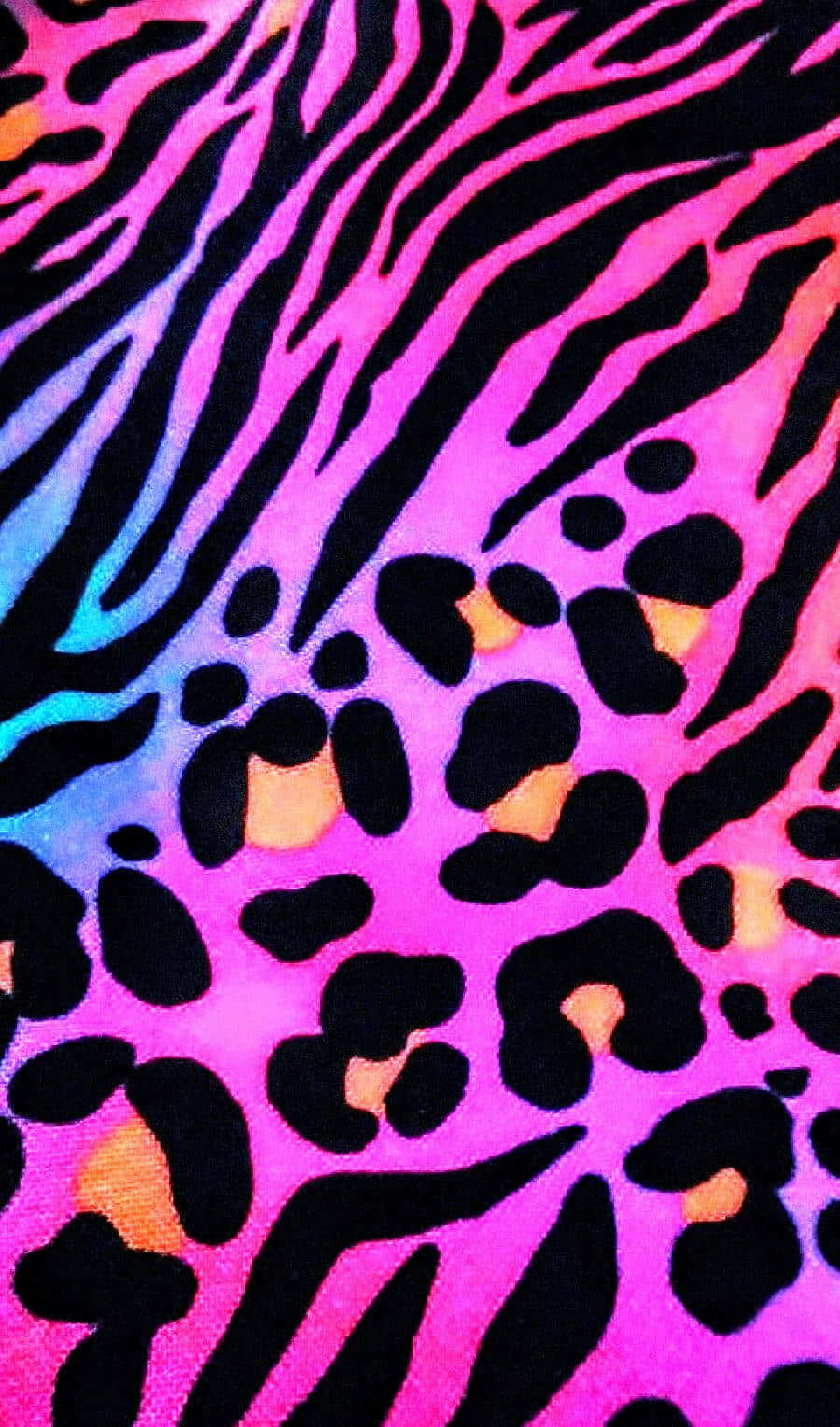 Caption: Exotic Feline Charm: Cute Pink Cheetah Print Wallpaper Background