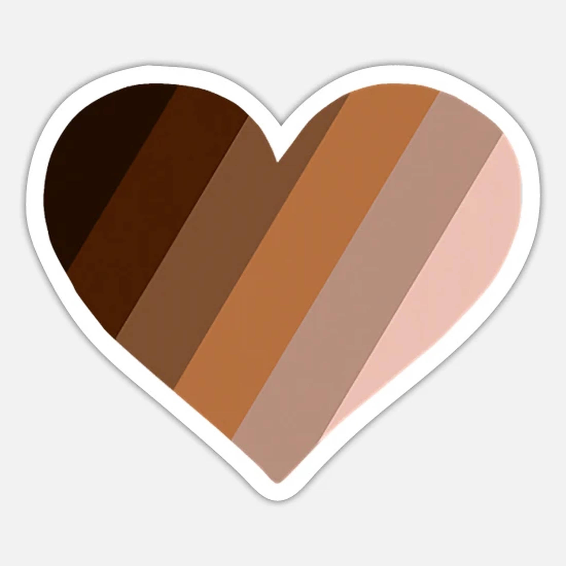 Caption: Exquisite Striped Brown Heart Background