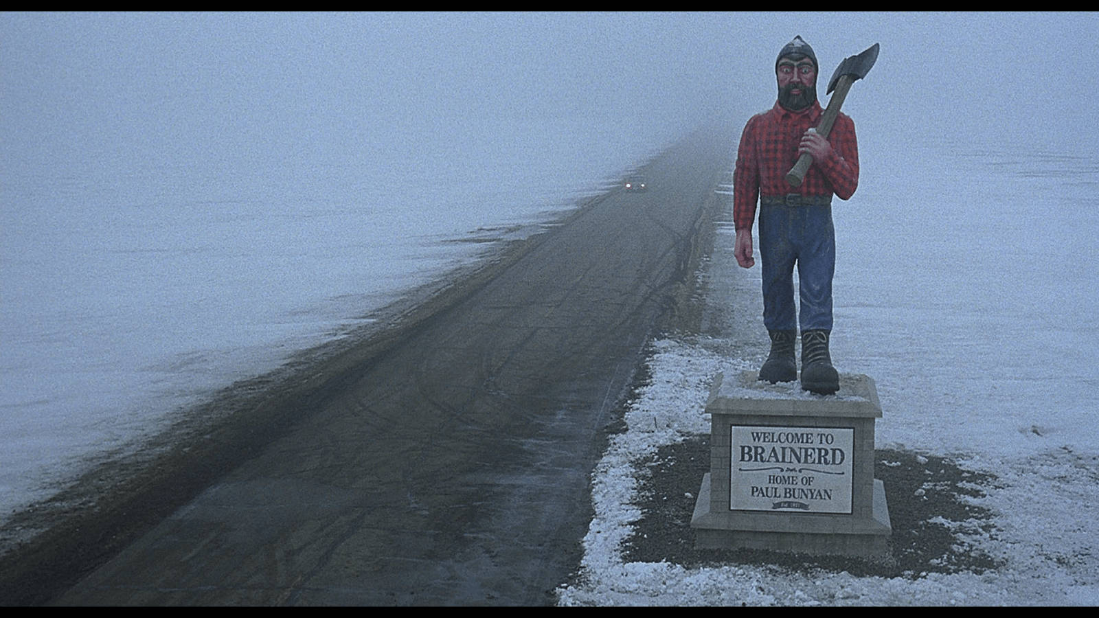 Caption: Fargo - Welcome To Brainerd Sign