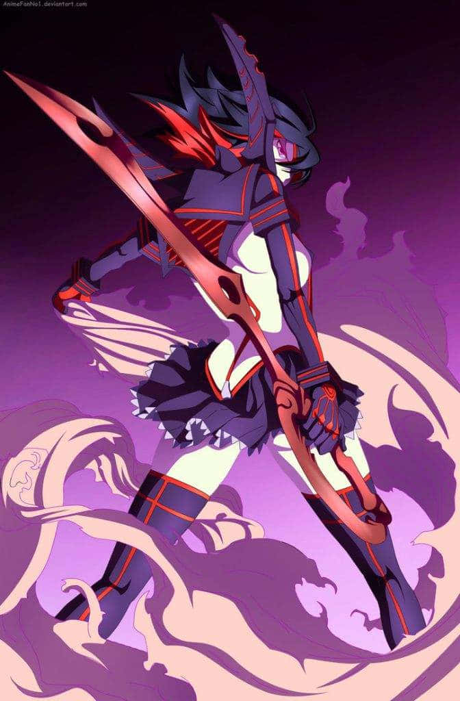 Caption: Fearless Ryuko Matoi In Action