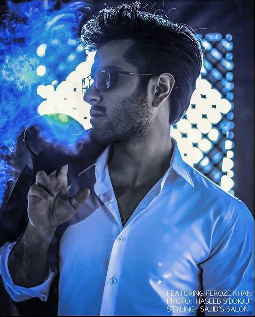 Caption: Feroz Khan Showcasing His Intensity In Blue Lighting Background