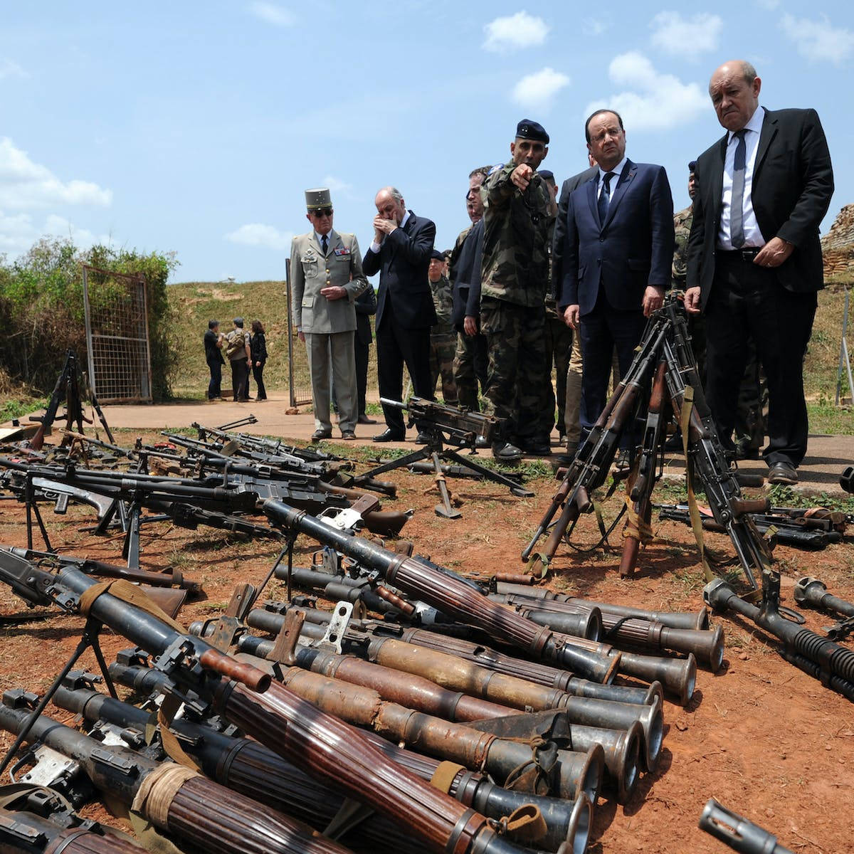 Caption: Firearms In Central African Republic Background