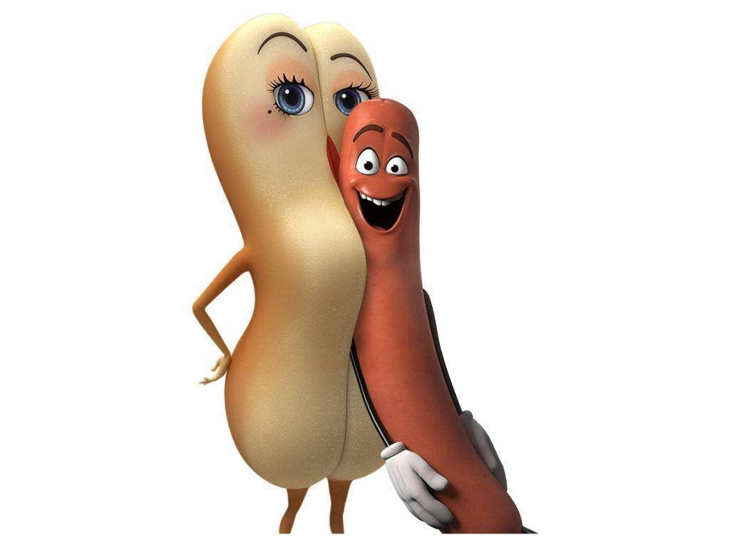 Caption: Frank The Hot Dog And Brenda The Bun From Sausage Party