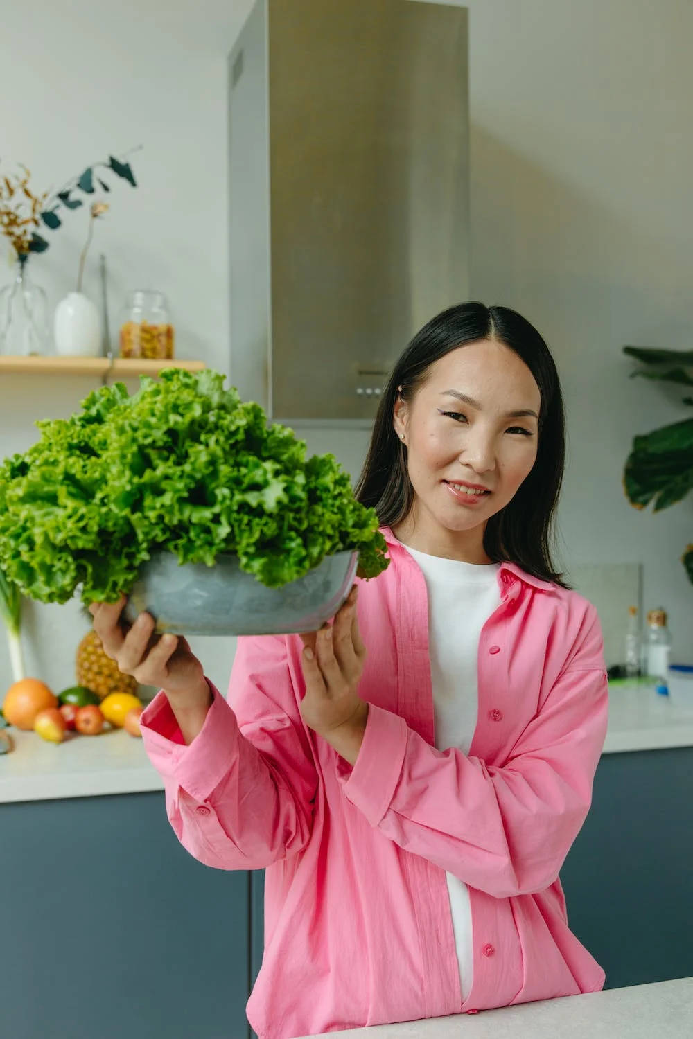 Caption: Fresh And Vibrant Green Lettuce In Natural Light Background