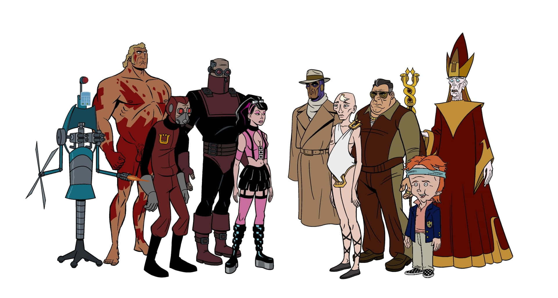 Caption: Full Cast Of The Venture Bros Animated Series.