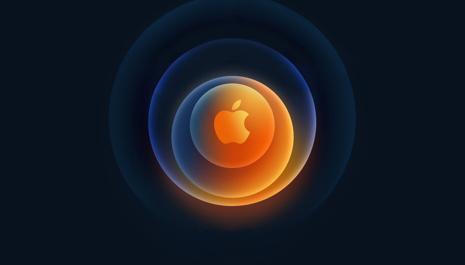 Caption: Full Hd Stunning Apple Circular Design Background