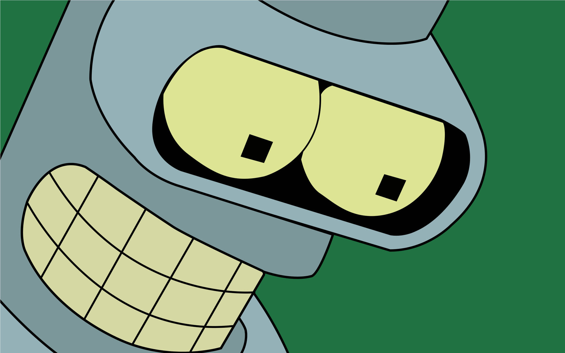 Caption: Futurama's Bender In A Signature Pose Background