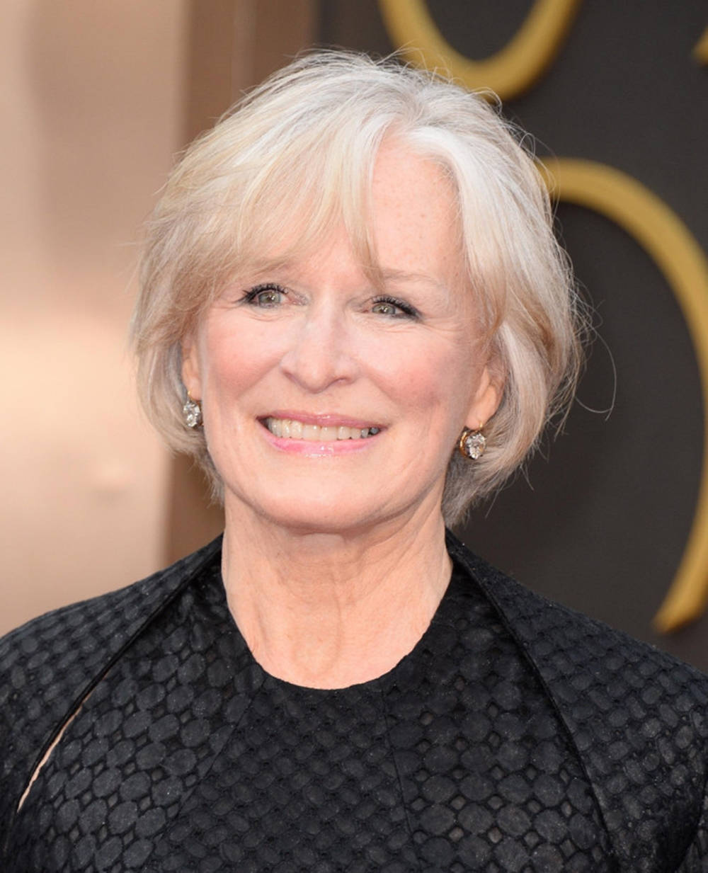 Caption: Glenn Close At The Oscars 2014. Background