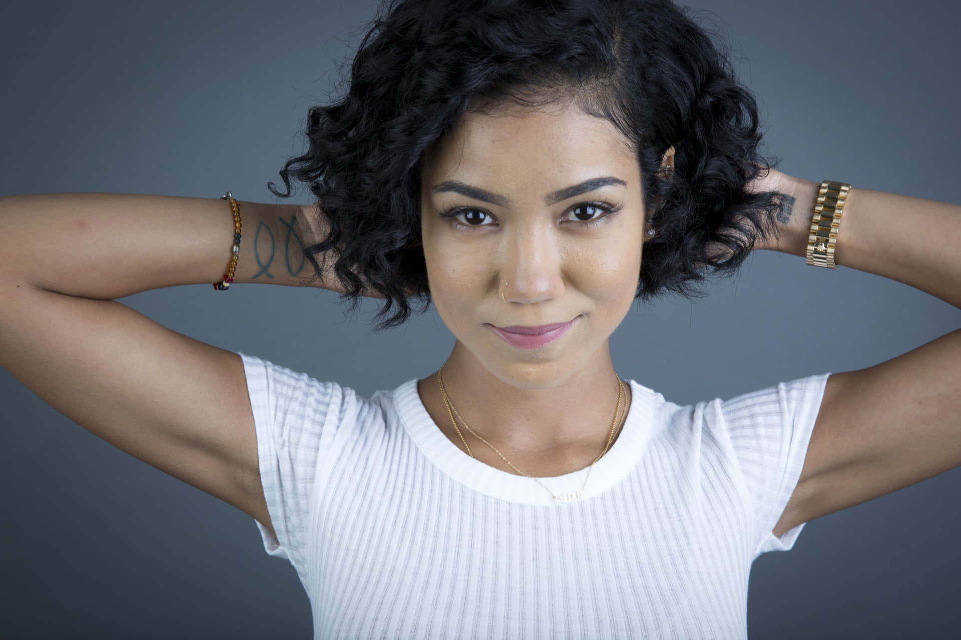 Caption: Grammy-nominated R&b Sensation Jhene Aiko In Concert Background