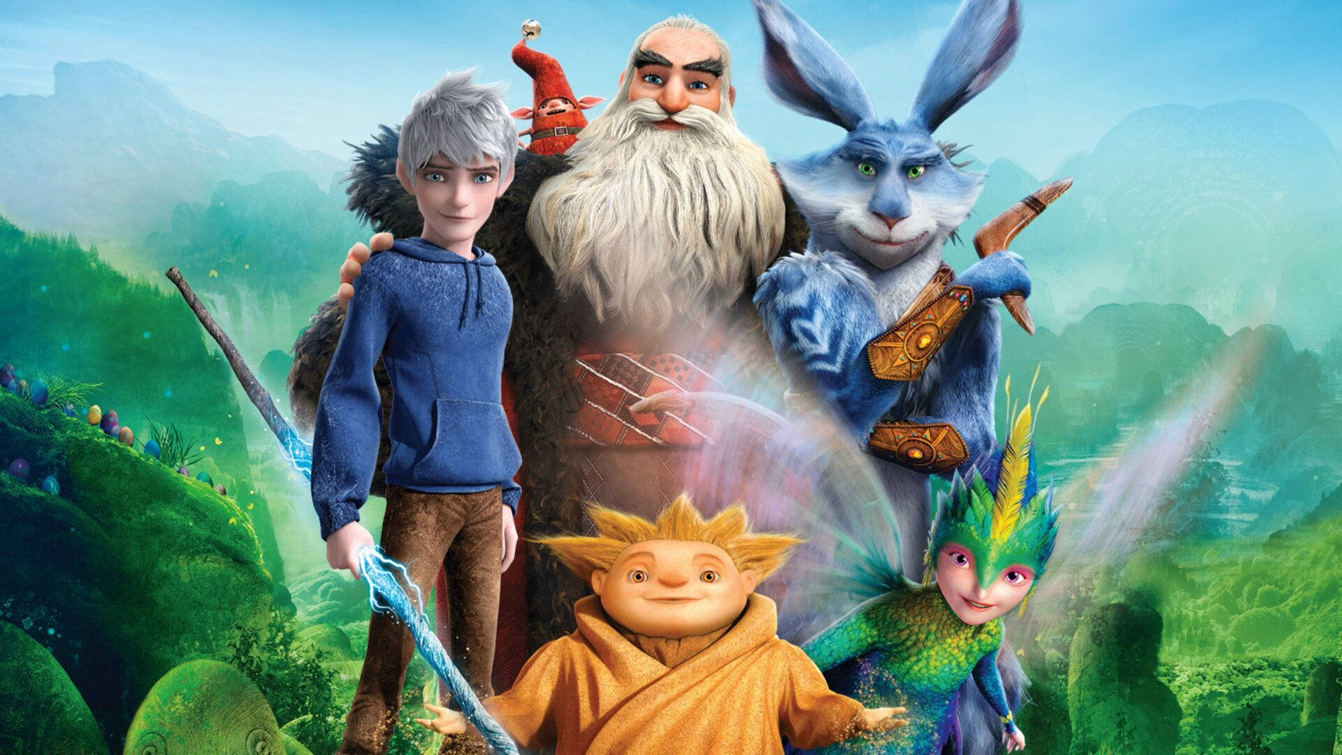 Caption: Heroes Of Rise Of The Guardians - Legendary Childhood Protectors Background