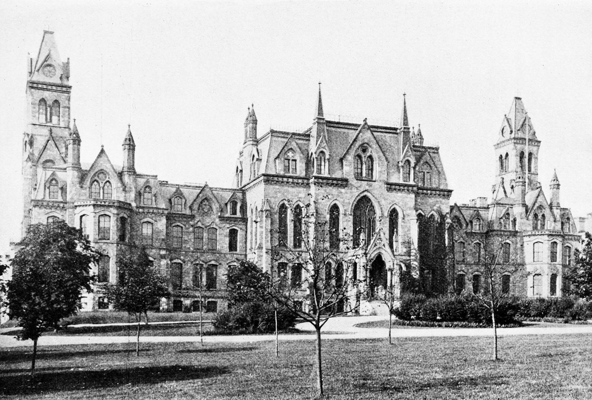 Caption: Historical Building Of University Of Pennsylvania Background