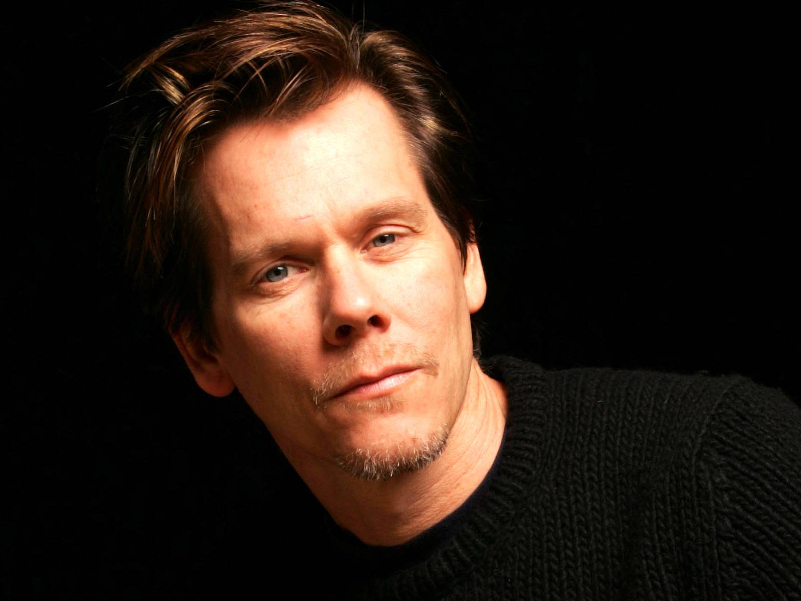 Caption: Hollywood Veteran Kevin Bacon In A Monochrome Headshot