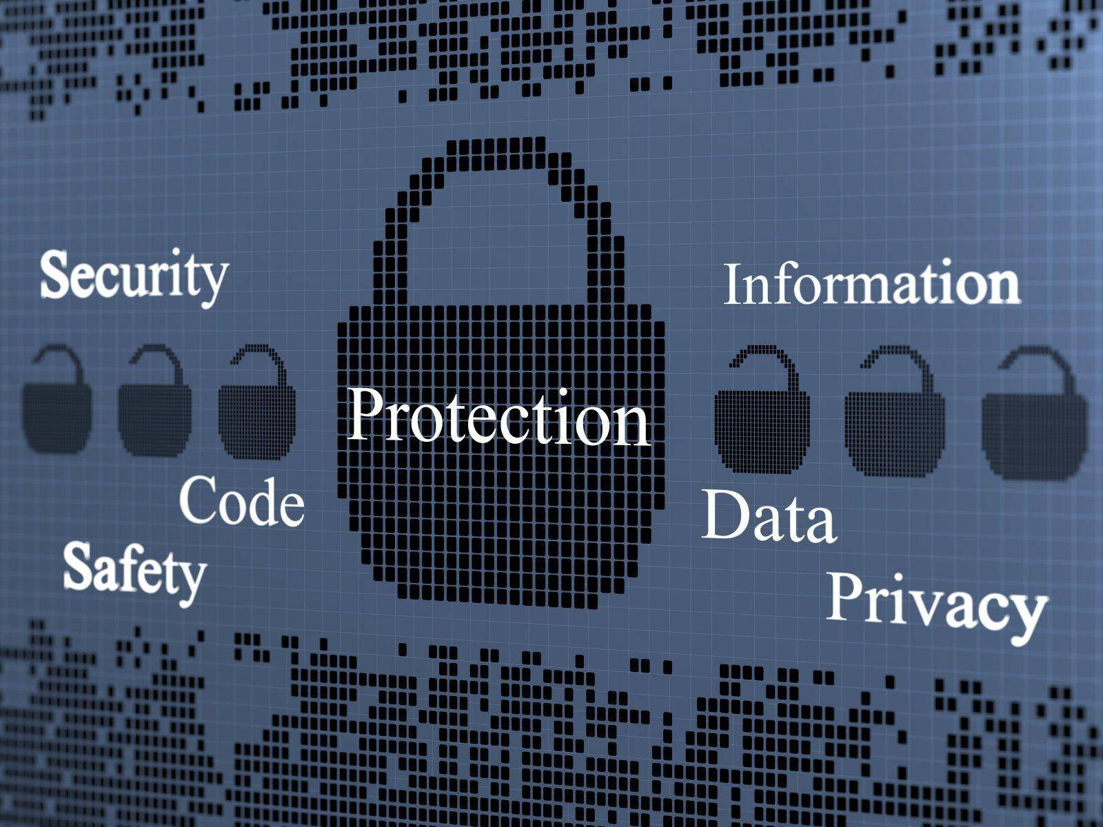 Caption: Illuminating Cybersecurity Terminologies Background