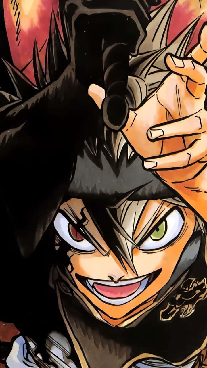 Caption: Immersive Anime Magic - Black Clover For Iphone Background