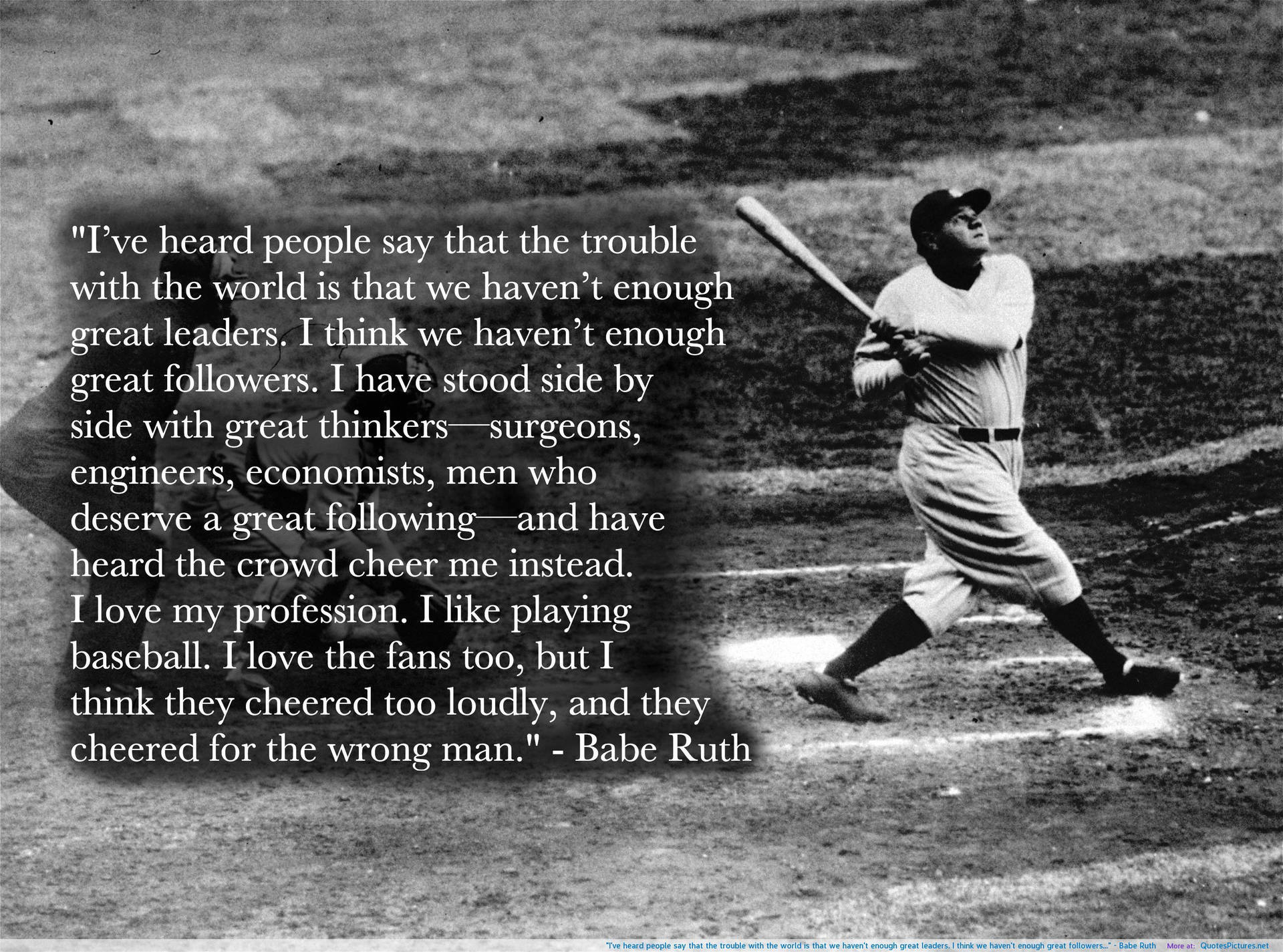 Caption: Inspiration From A Baseball Legend Background