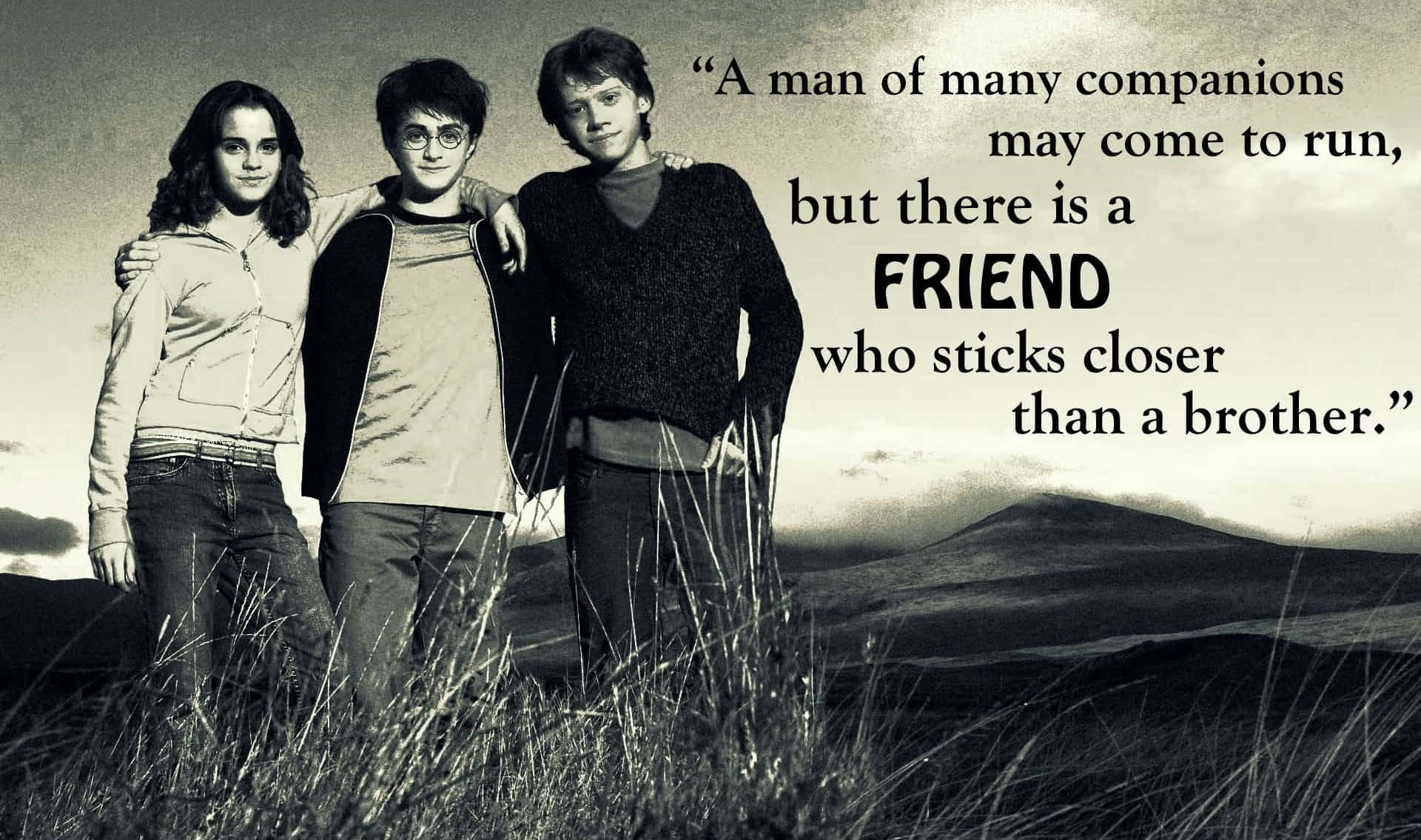 Caption: Inspirational Harry Potter Quote Wallpaper Background