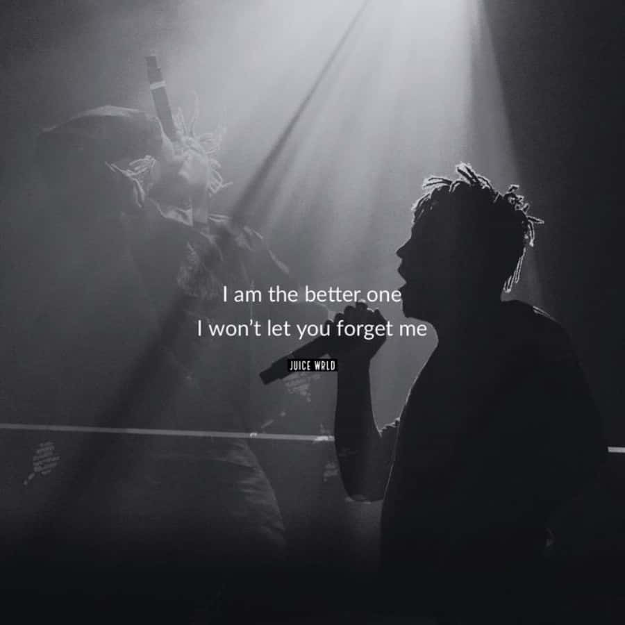 Caption: Inspiring Juice Wrld Quote For Self-growth Background
