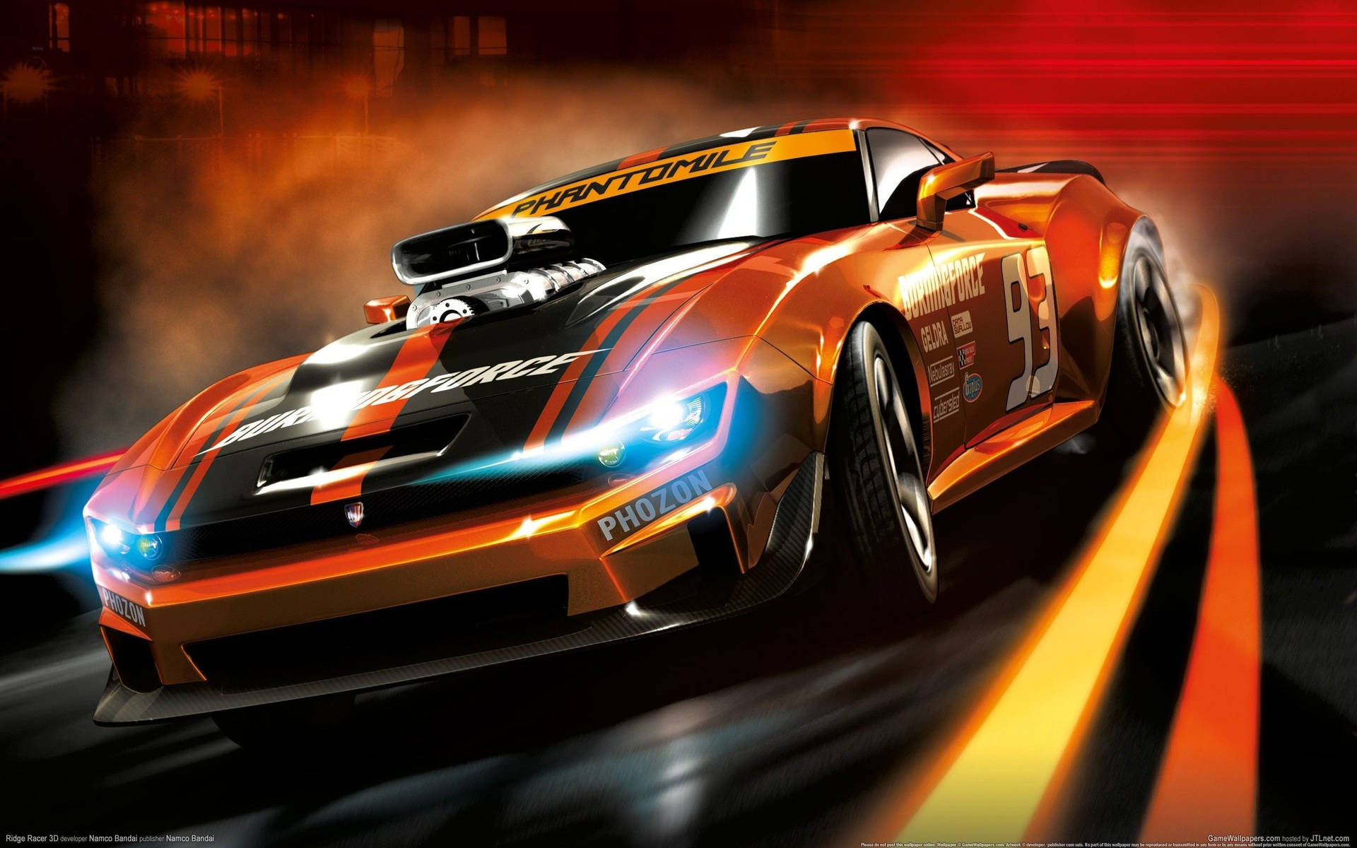 Caption: Intense Action In 3d Gaming - Ridge Racer Revolution Background