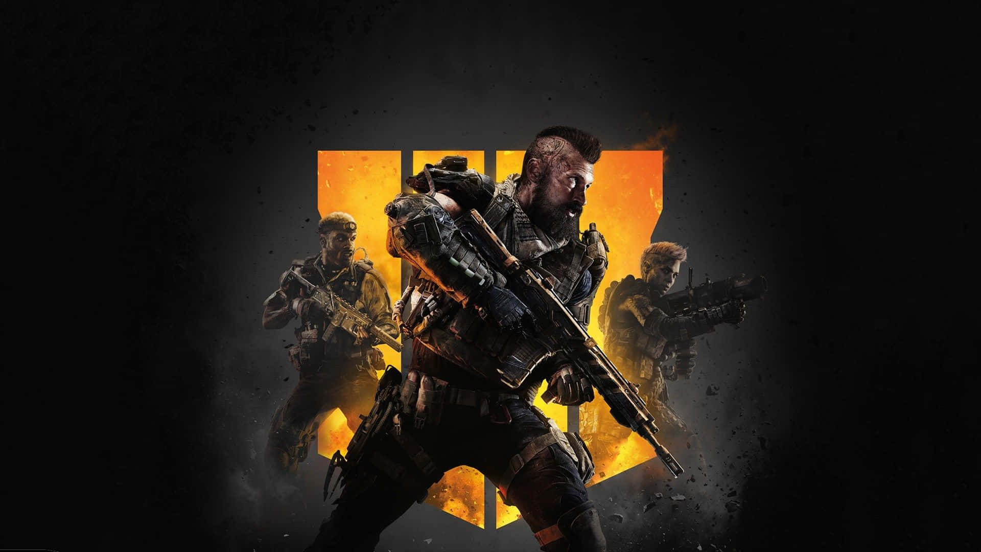 Caption: Intense Action With Call Of Duty Black Ops 4 In 4k Ultra Hd Gaming Background