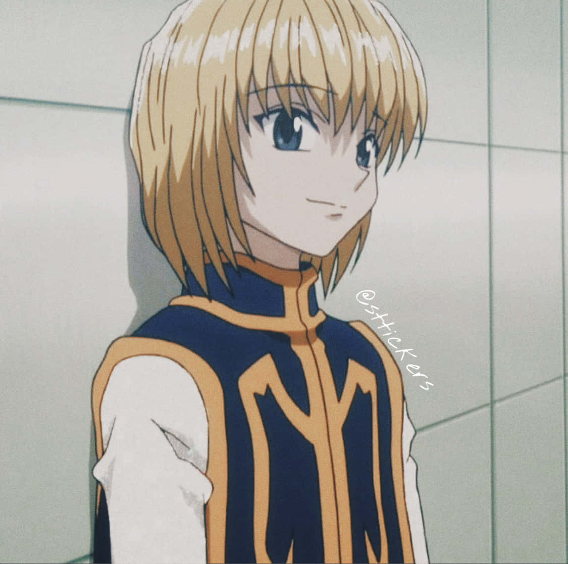 Caption: Intense Gaze Of Kurapika - Hunter X Hunter Profile Picture Background