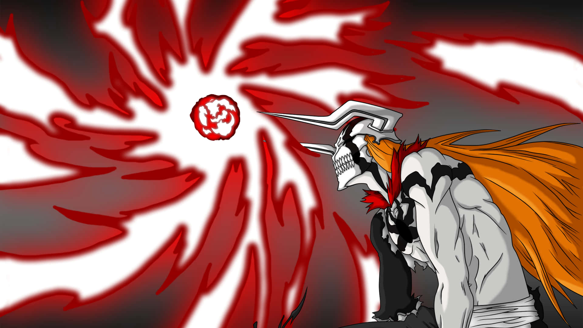 Caption: Intense Ichigo Kurosaki In Battle Mode Background