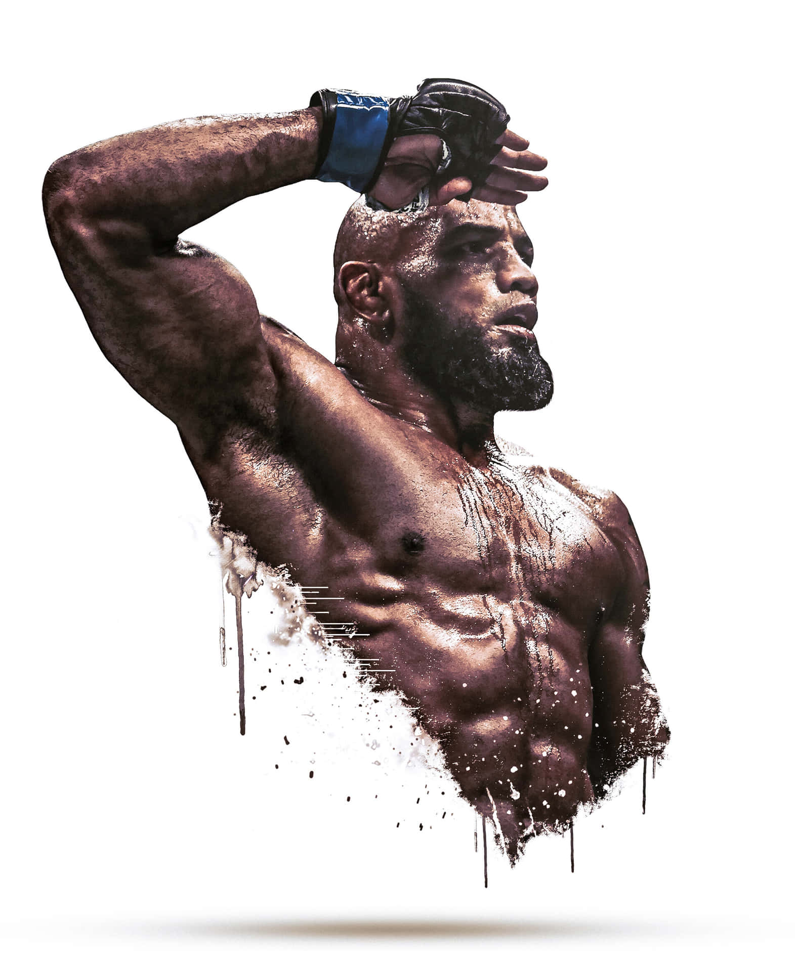 Caption: Intensity Personified - Mixed Martial Artist Yoel Romero In Action Background