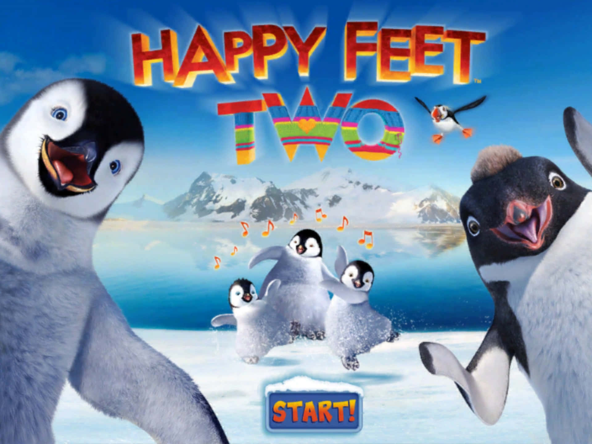 Caption: Interactive Game Interface Of Happy Feet Two Background