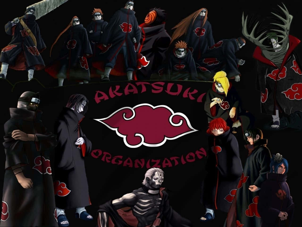 Caption: Intimidating Gaze Of Pain, The Dominant Force Of Akatsuki Background