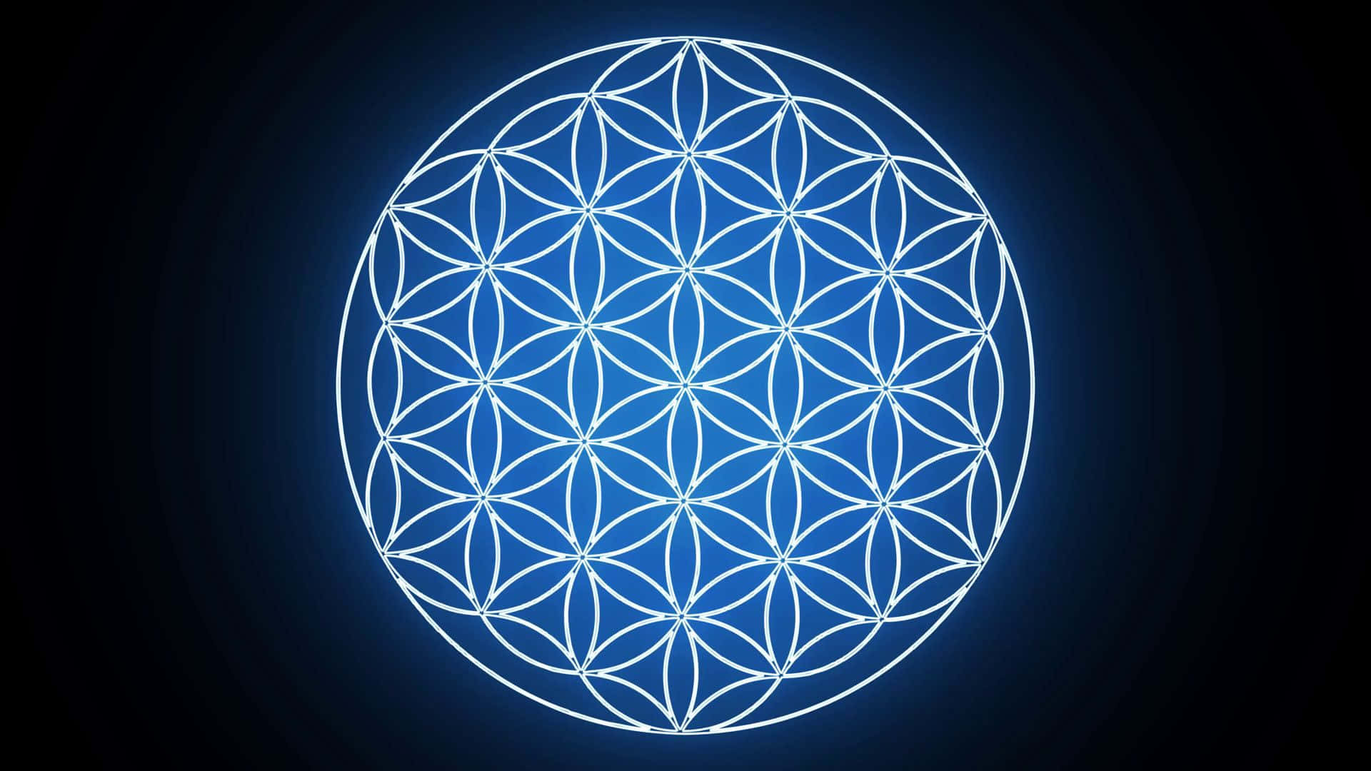 Caption: Intricate Geometric Design In A Circular Pattern Background