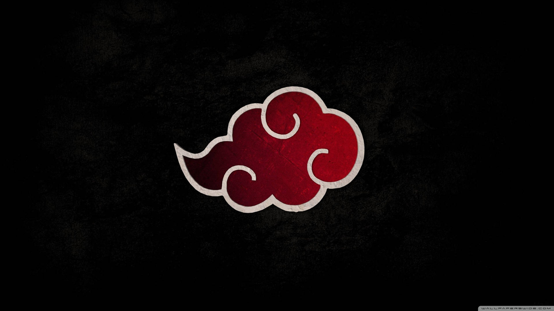 Caption: Intricate Red Cloud Symbol From Naruto Anime Series Background